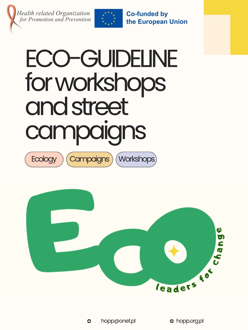 Eco-Guideline for Workshops & Street Campaigns
